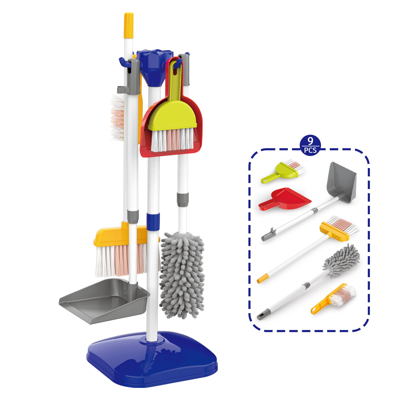 Children’s Pretend Cleaning Toy Set with Vacuum and Tools