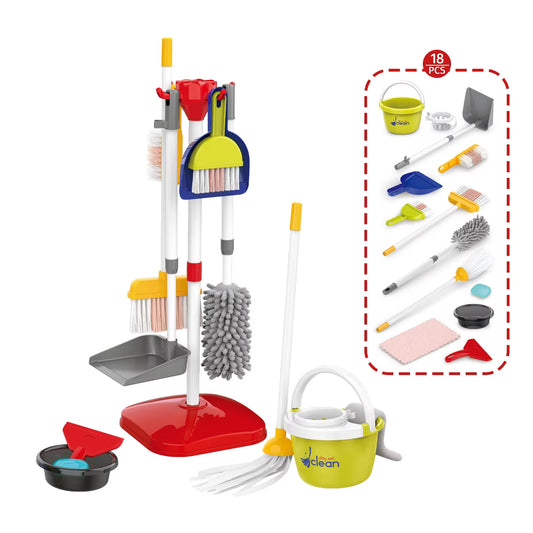Children’s Pretend Cleaning Toy Set with Vacuum and Tools