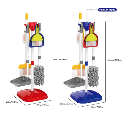 Children’s Pretend Cleaning Toy Set with Vacuum and Tools