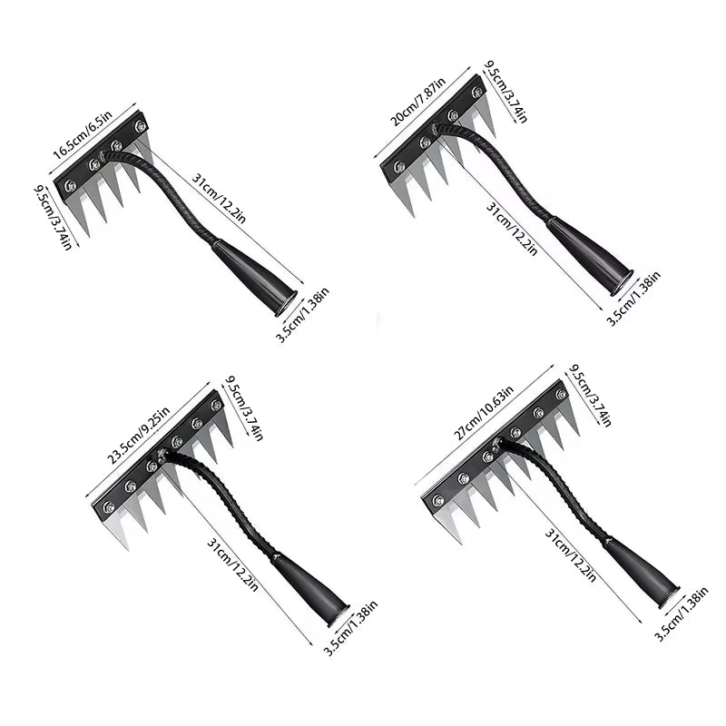 Choose Your Size – Carbon Steel Garden Hand Rake