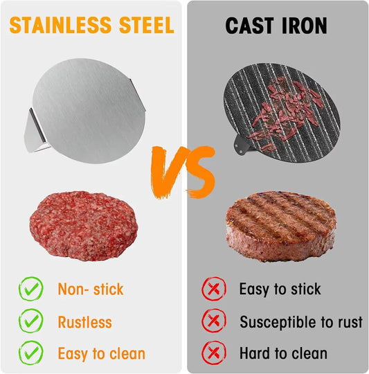 Circular Square Burger Meat Press
