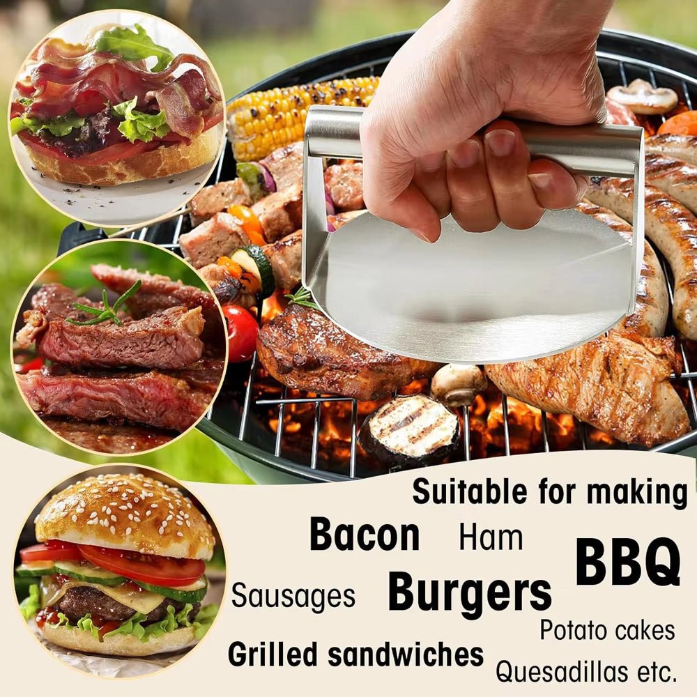 Circular Square Burger Meat Press