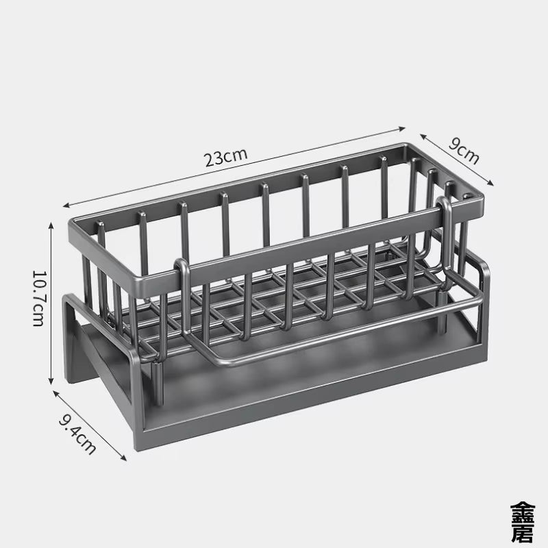 Compact Tap-Mounted Spice Shelf-Sink