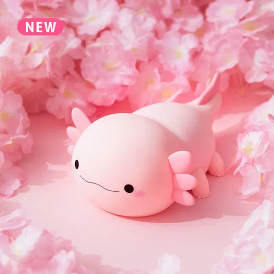 Cute Axolotl Night Light Silicone Touch Lamp for Kids