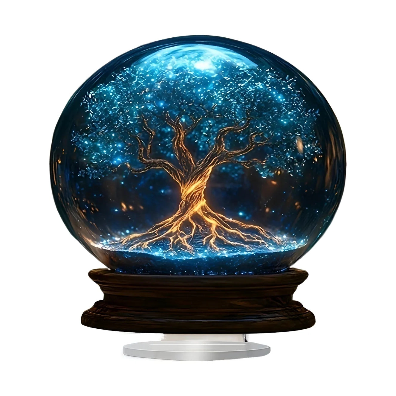 Starry Sky Blue Tree Acrylic Home Decor