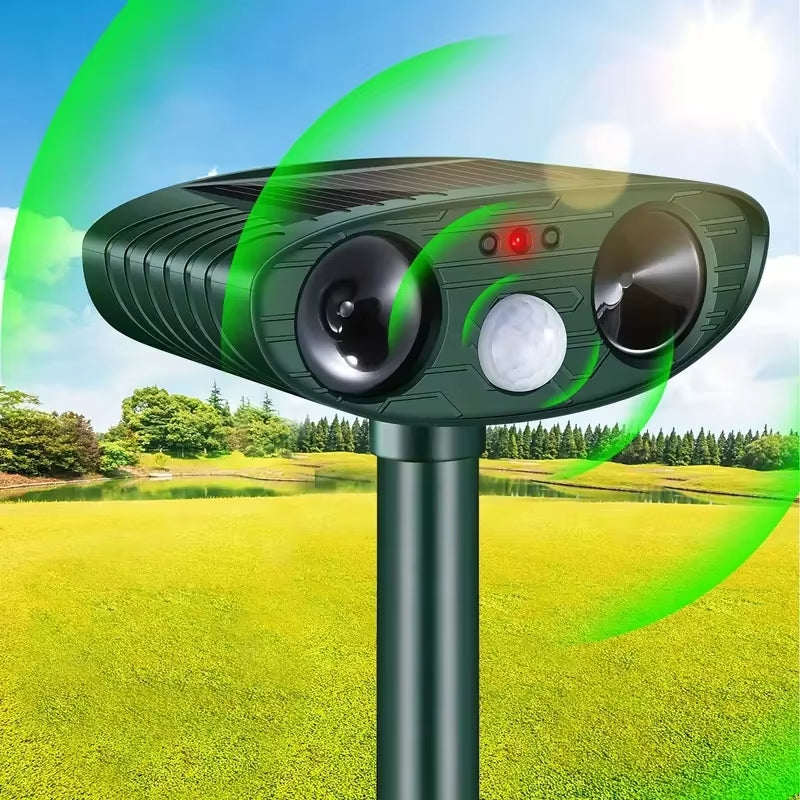 Defend Your Garden – Solar Ultrasonic Repeller Set