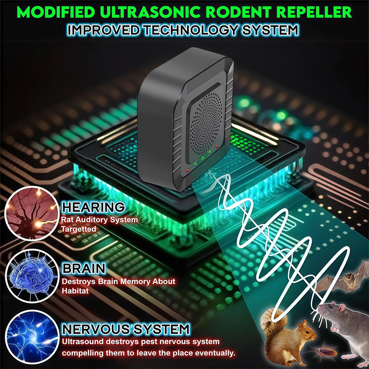 Drive Pests Away – Ultrasonic Repeller