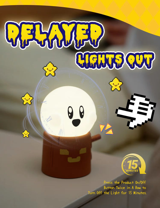 Flameless LED Night Light Dimmable Bedside Lamp for Kids