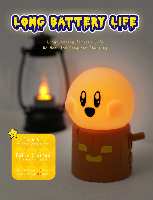 Flameless LED Night Light Dimmable Bedside Lamp for Kids