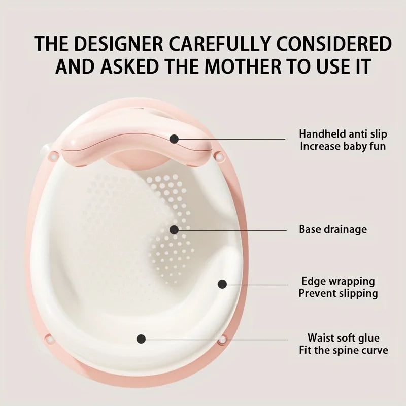 Foldable Silicone Baby Bathtub with Temperature Sensor