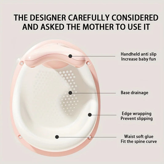 Foldable Silicone Baby Bathtub with Temperature Sensor