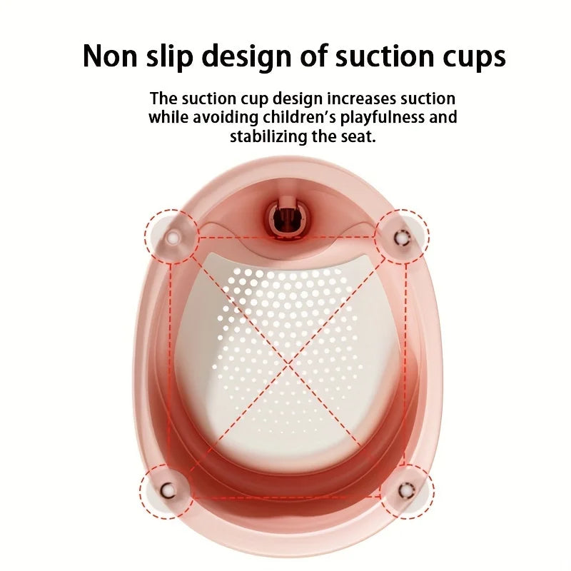 Foldable Silicone Baby Bathtub with Temperature Sensor