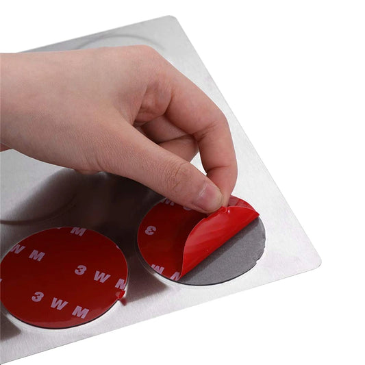 Magnetic Spice Jars with Wall Mounted Rack – Stainless Steel Spice Tins & Seasoning Containers with Labels