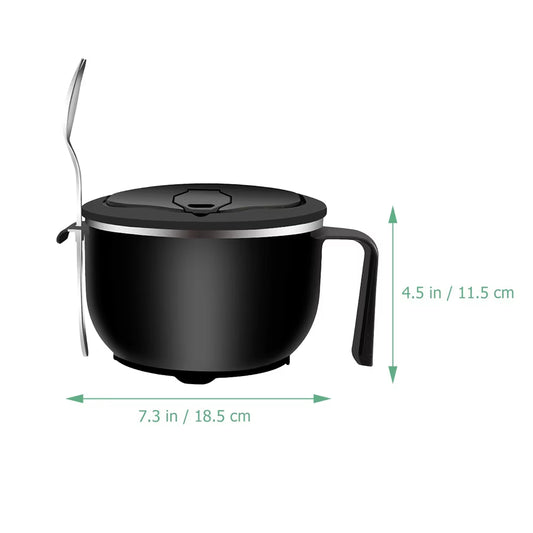 Heat-Resistant Stainless Steel Food Bowl
