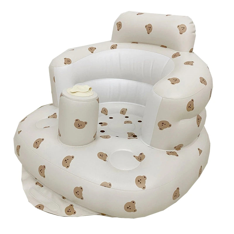 Inflatable Baby Sofa Seat Portable Bath Chair for Infants