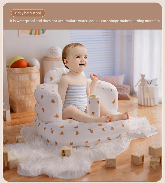 Inflatable Baby Sofa Seat Portable Bath Chair for Infants
