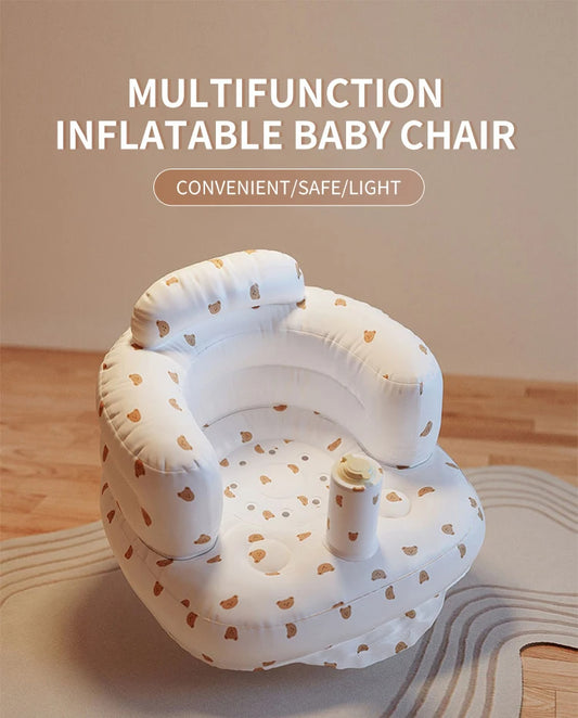 Inflatable Baby Sofa Seat Portable Bath Chair for Infants