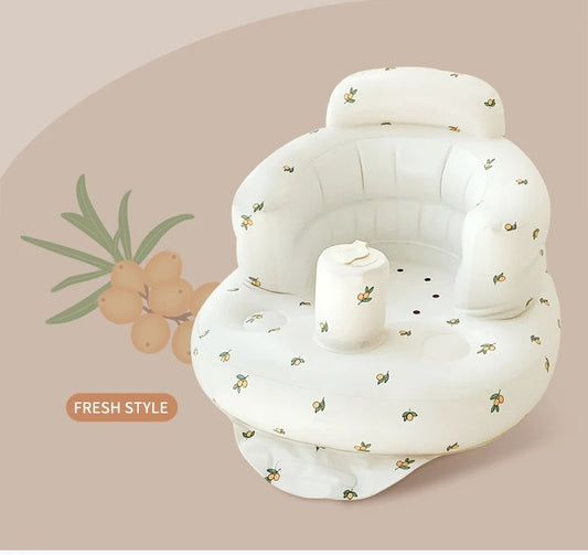 Inflatable Baby Sofa Seat Portable Bath Chair for Infants