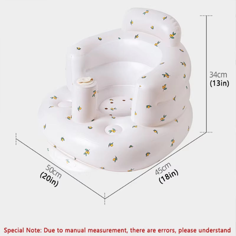 Inflatable Baby Sofa Seat Portable Bath Chair for Infants