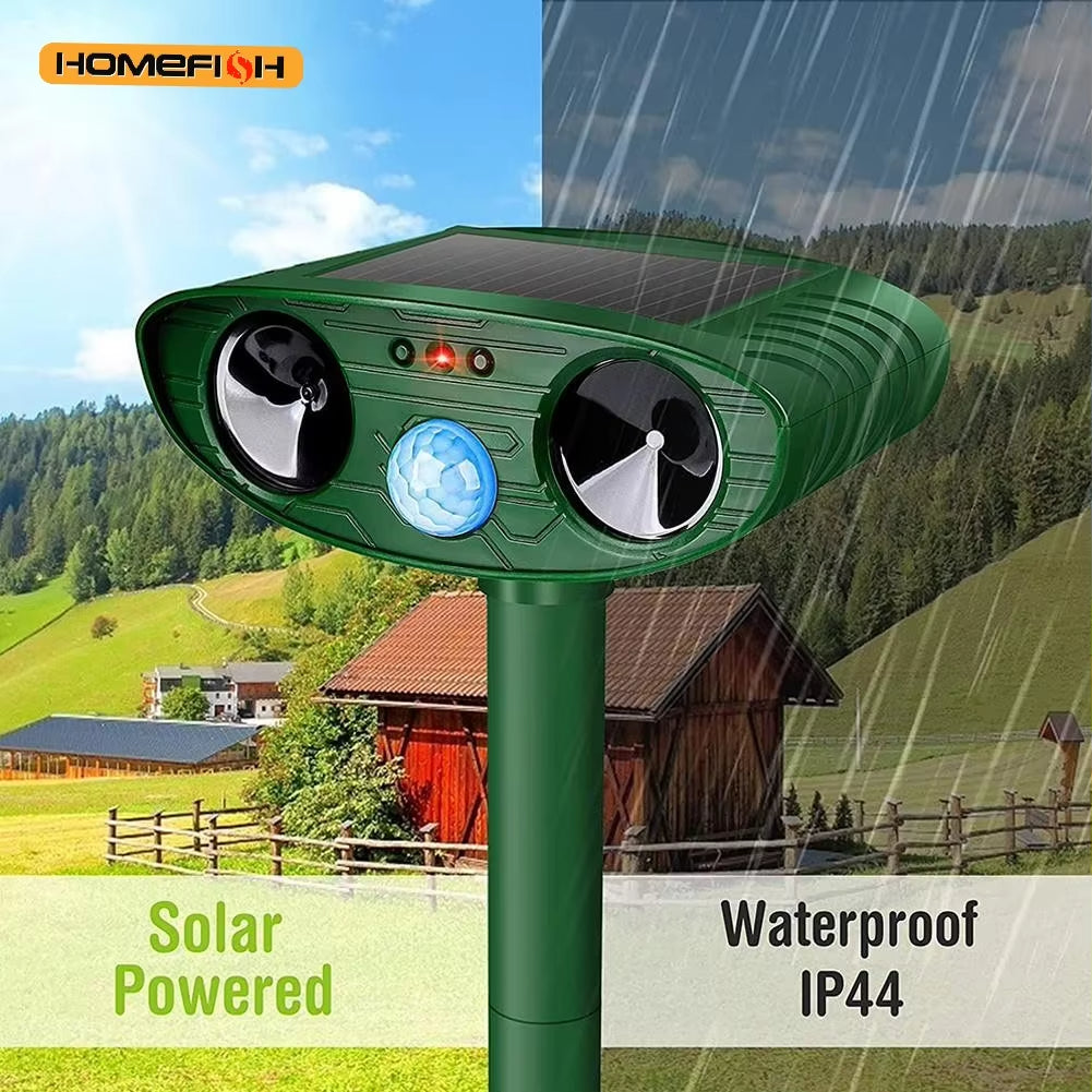Keep Animals Away – Solar Ultrasonic Repeller