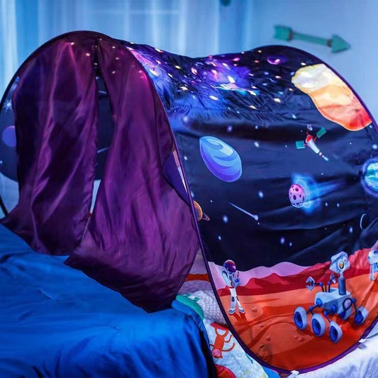 Kids Bed Dream Tent with Light Foldable Mosquito Net