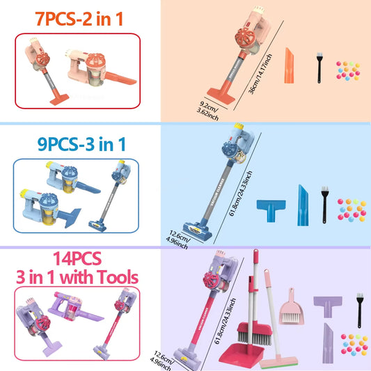 Kids Electric Vacuum Cleaning Toy Set
