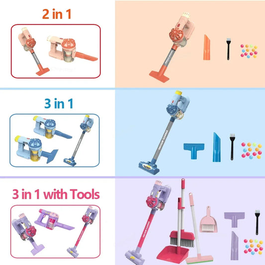 Kids Electric Vacuum Cleaning Toy Set