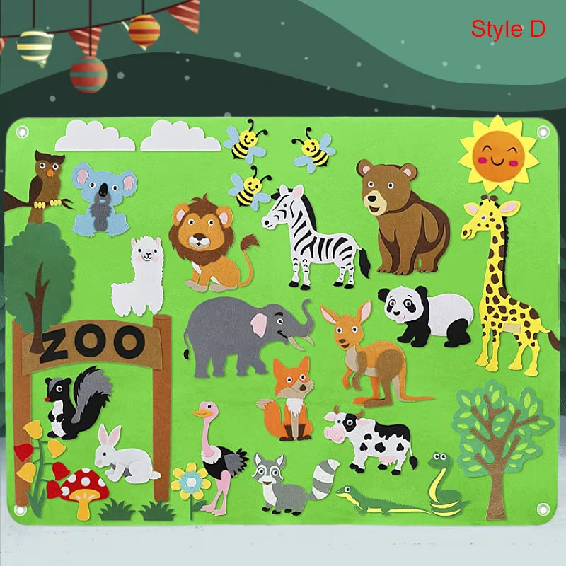 Kids Felt Story Board Learning Set
