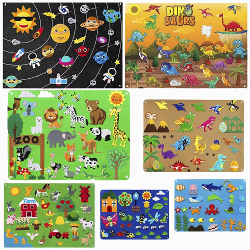 Kids Felt Story Board Learning Set