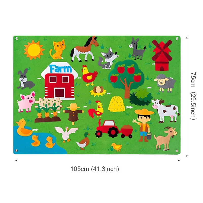 Kids Felt Story Board Learning Set