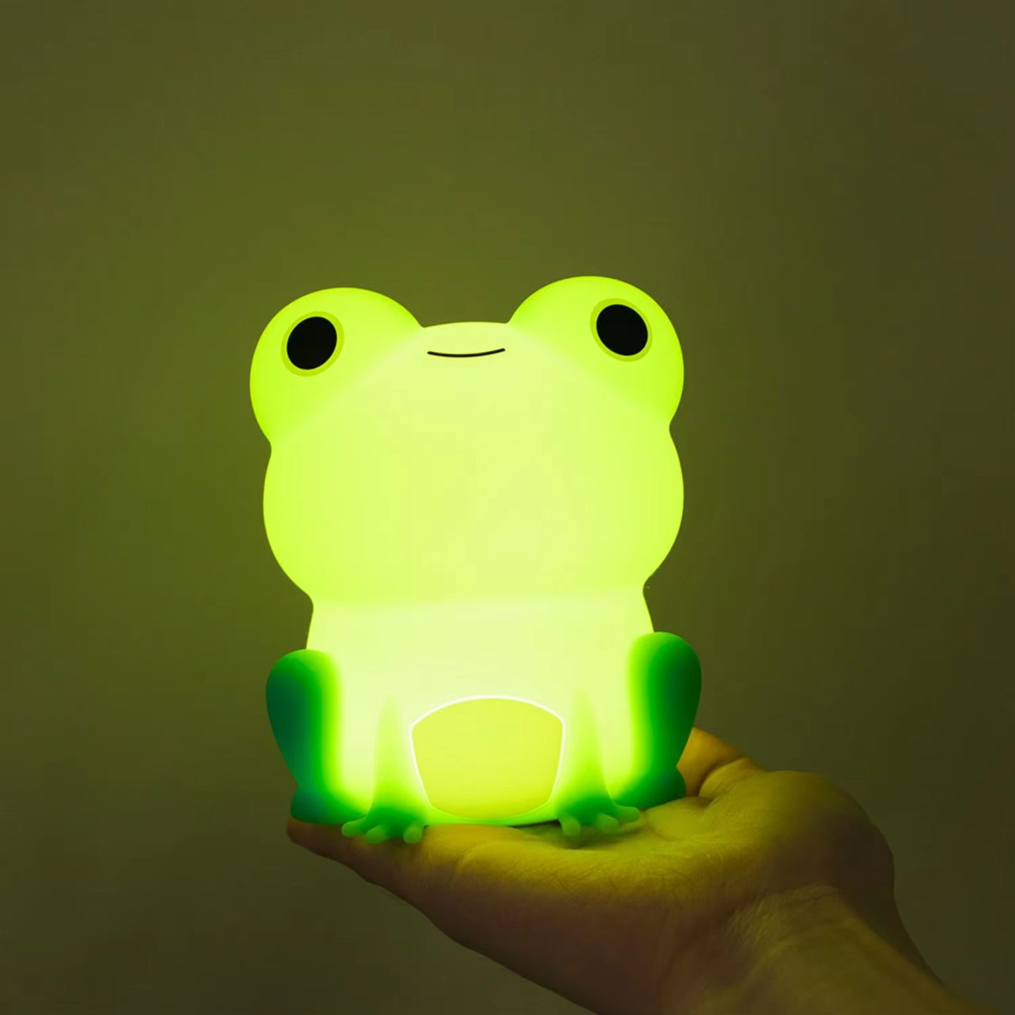 Kids Frog Night Light Soft Silicone Dimmable Lamp
