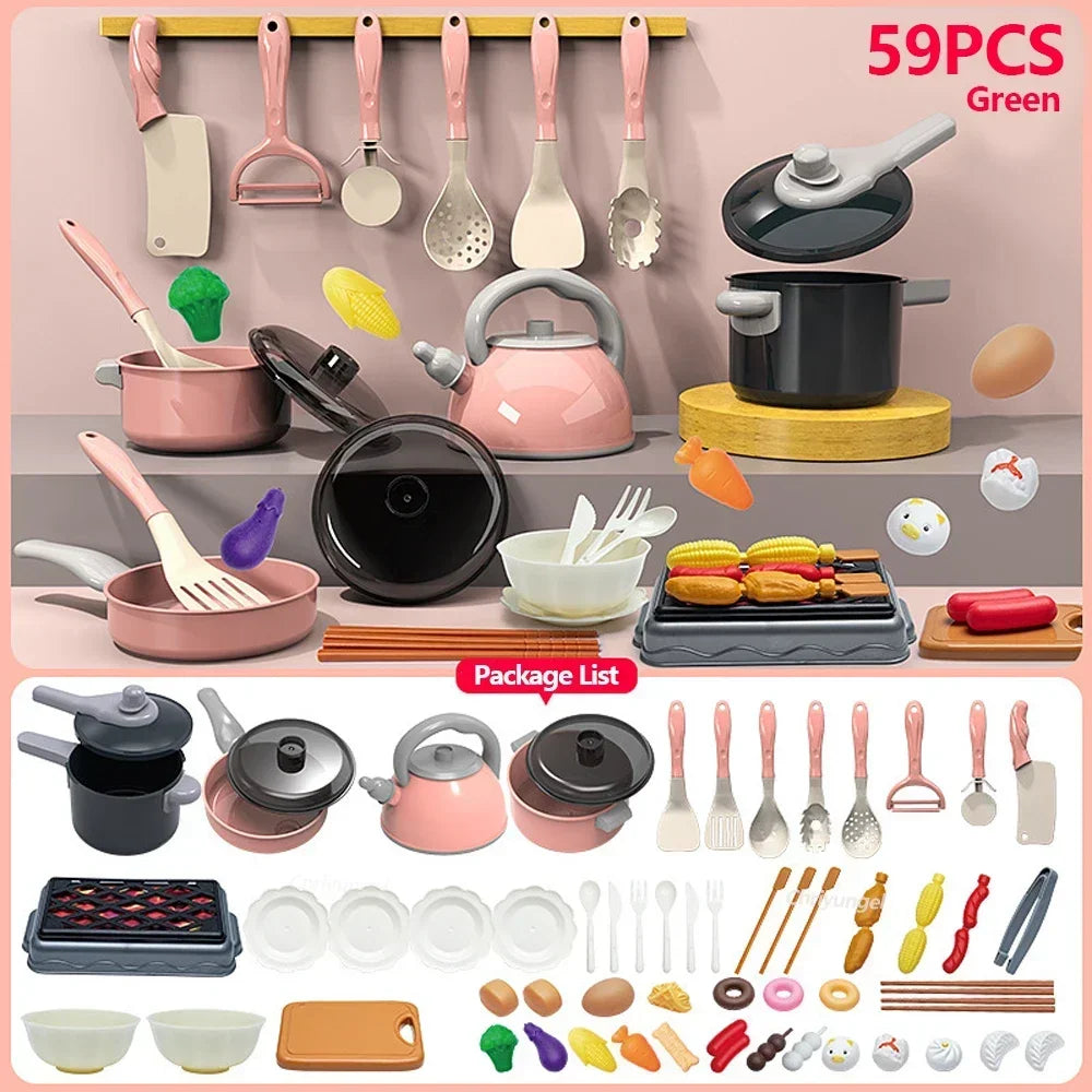 Kids Pretend Play Kitchen Toys Set