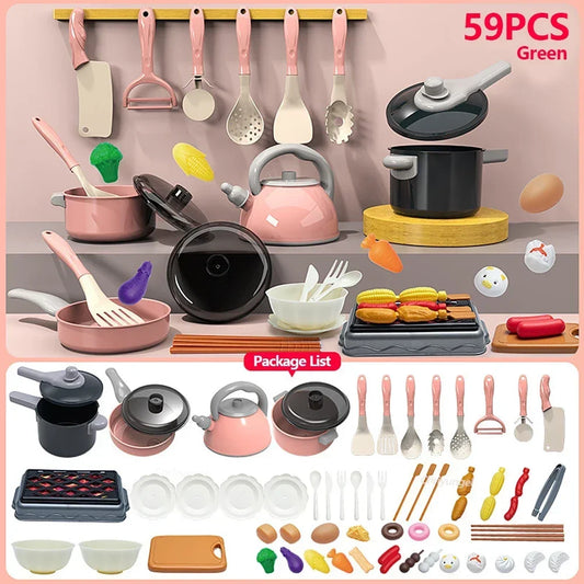 Kids Pretend Play Kitchen Toys Set