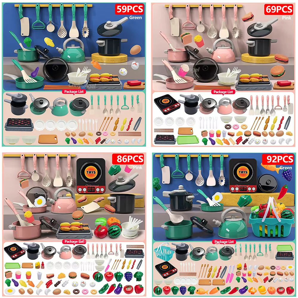 Kids Pretend Play Kitchen Toys Set