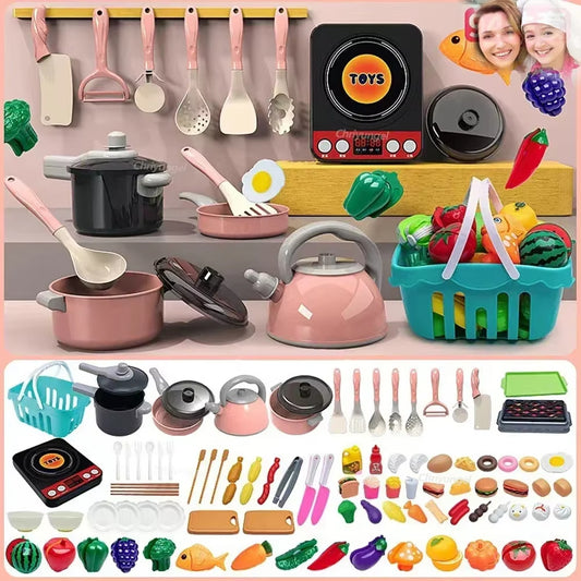 Kids Pretend Play Kitchen Toys Set