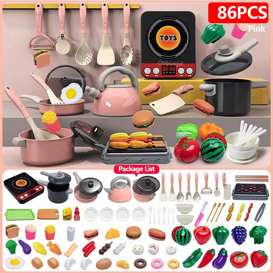 Kids Pretend Play Kitchen Toys Set