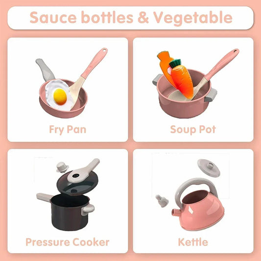Kids Pretend Play Kitchen Toys Set