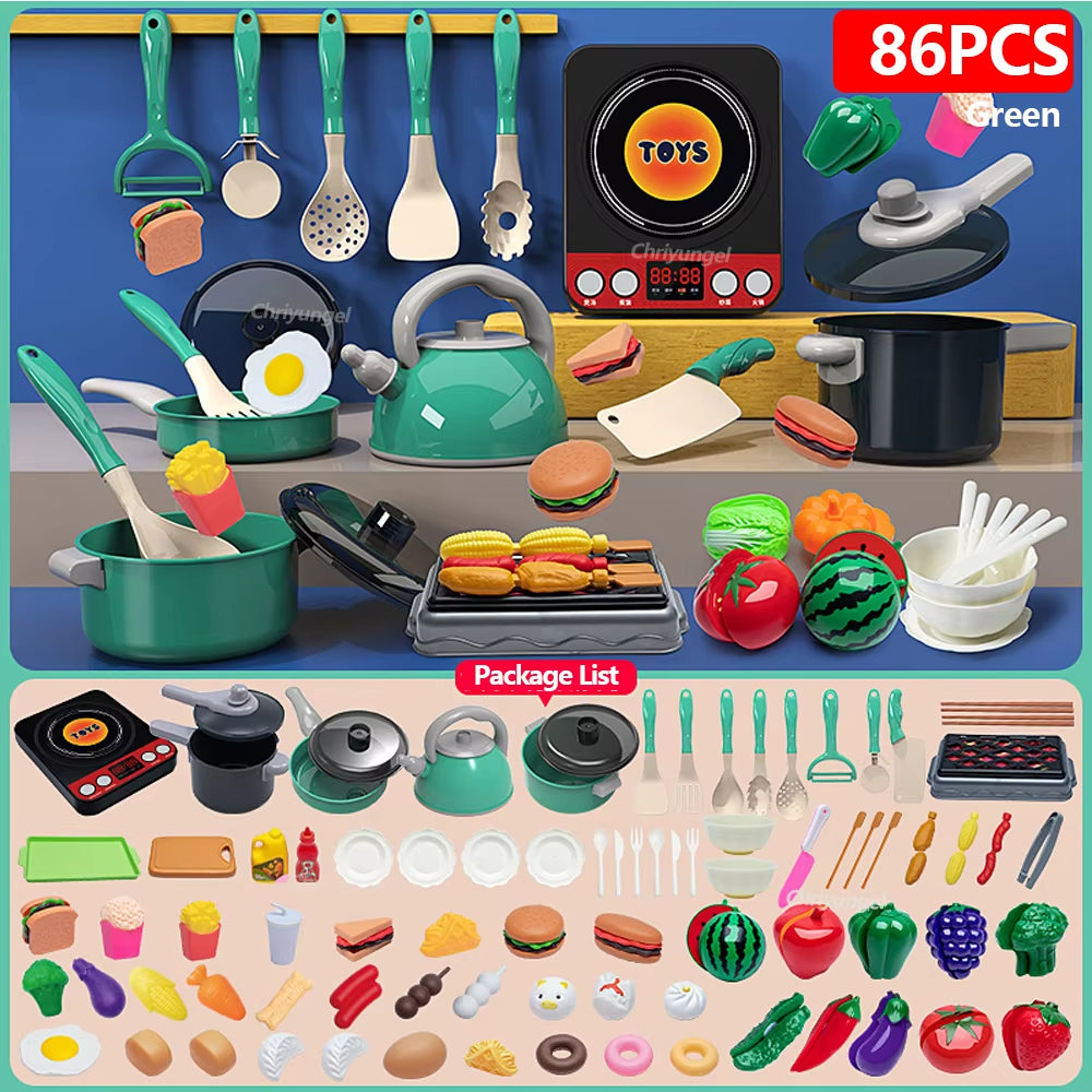 Kids Pretend Play Kitchen Toys Set