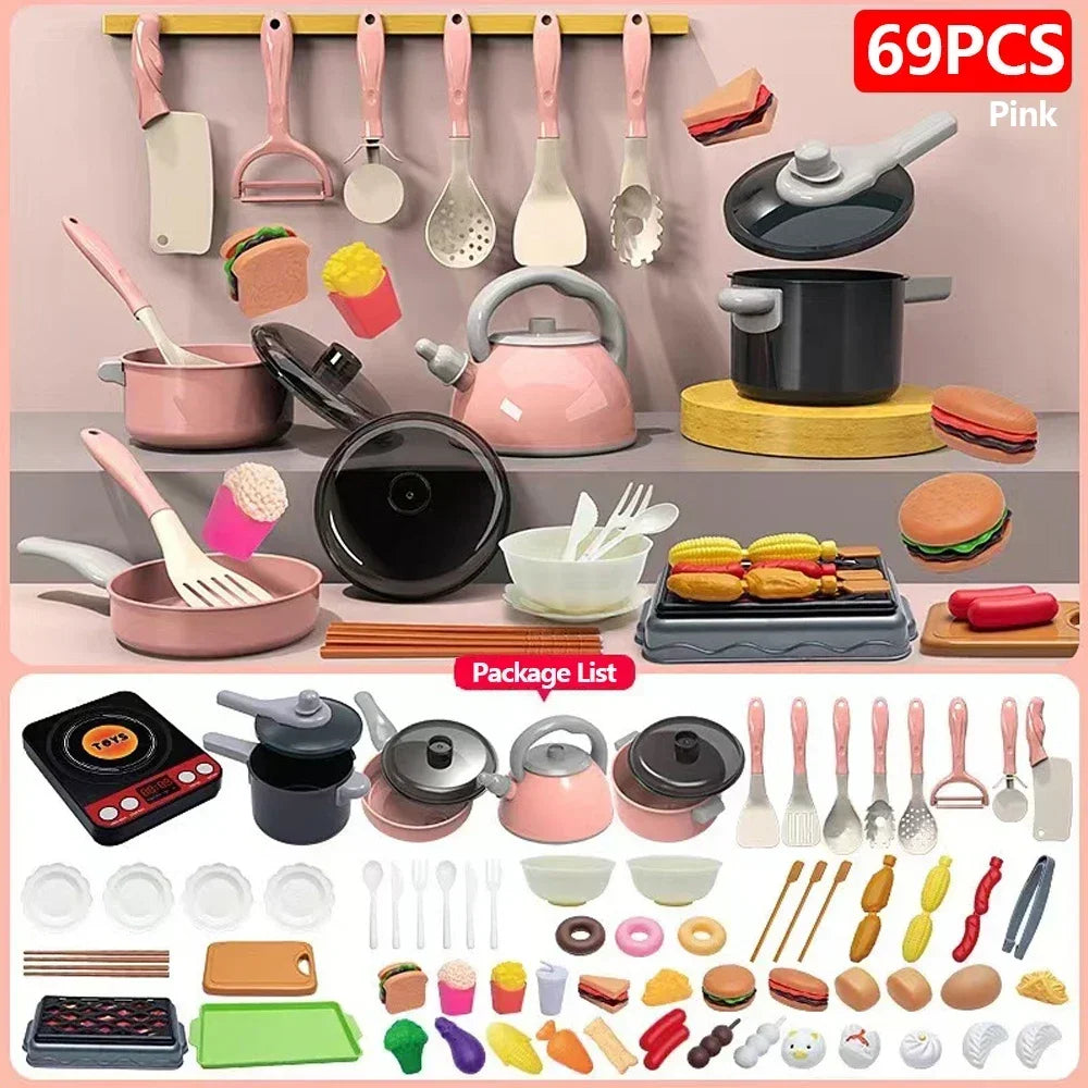Kids Pretend Play Kitchen Toys Set