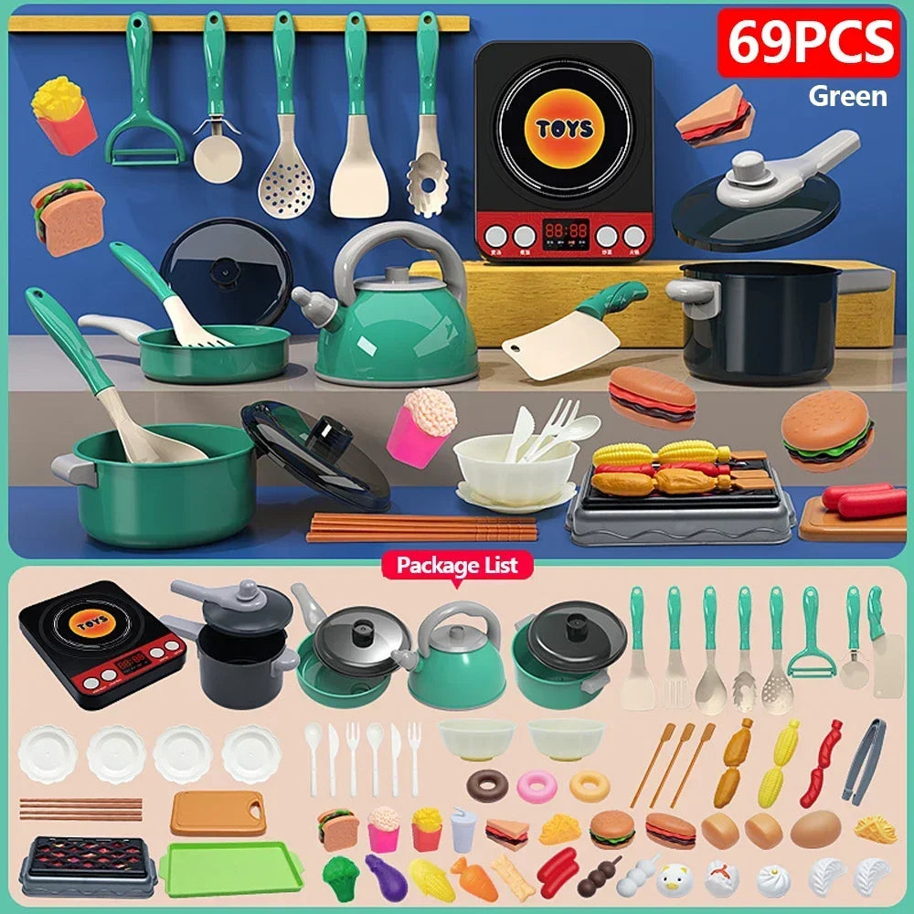 Kids Pretend Play Kitchen Toys Set