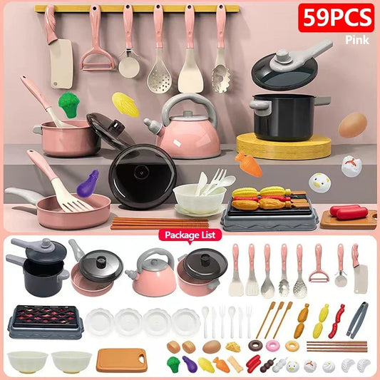 Kids Pretend Play Kitchen Toys Set