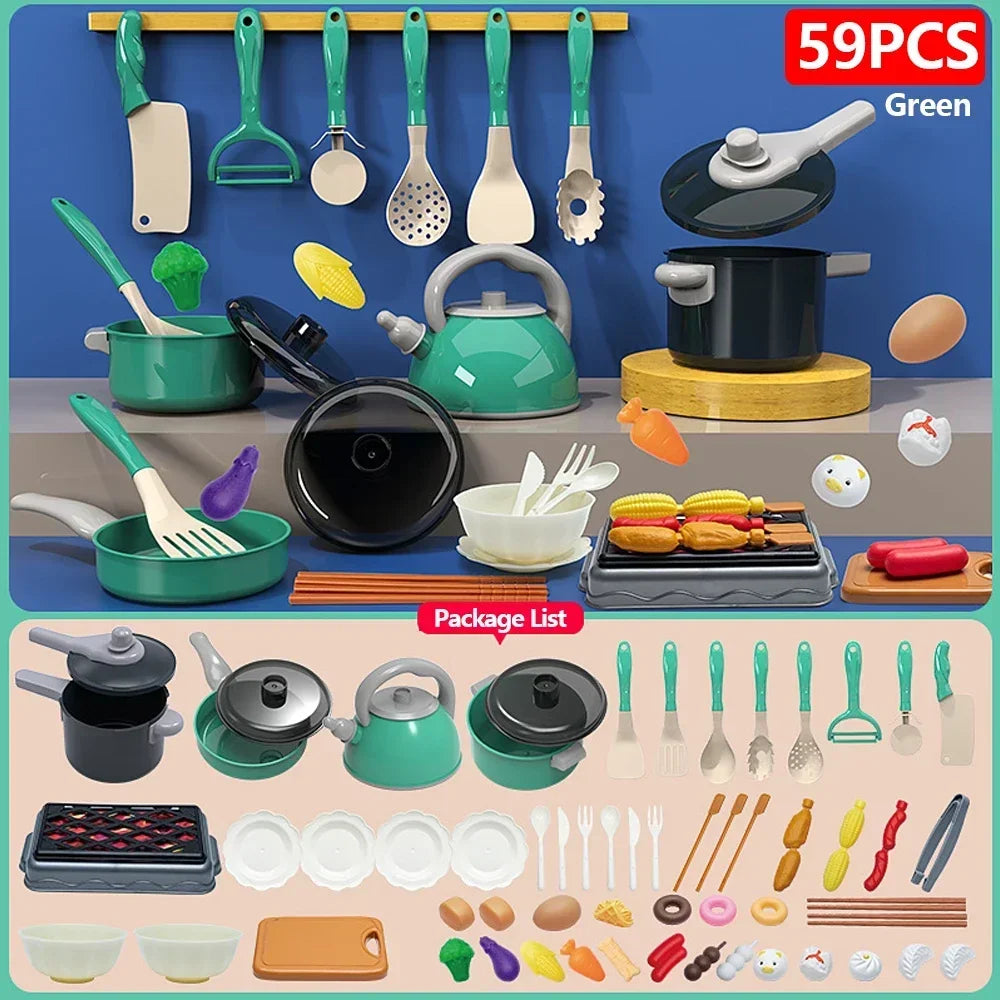 Kids Pretend Play Kitchen Toys Set