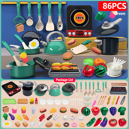 Kids Pretend Play Kitchen Toys Set