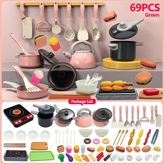 Kids Pretend Play Kitchen Toys Set