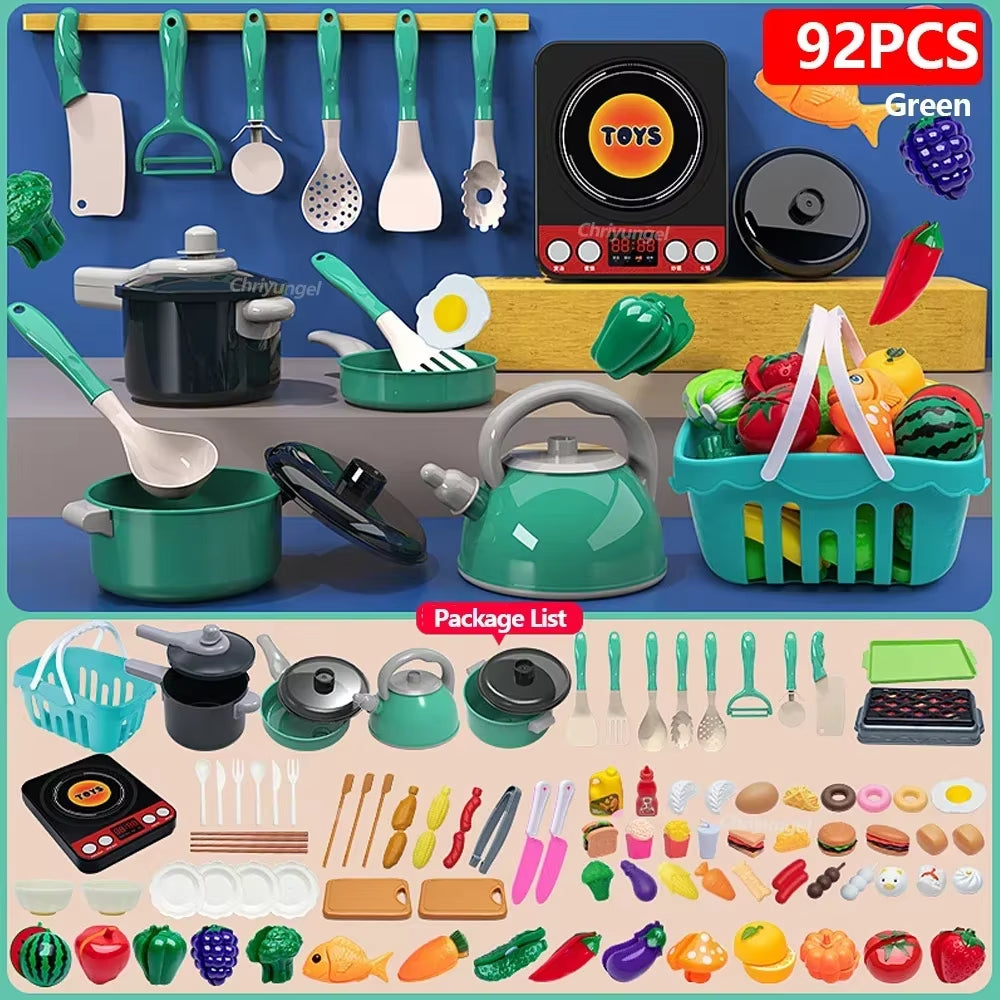 Kids Pretend Play Kitchen Toys Set