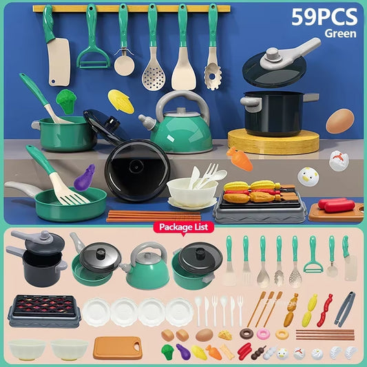 Kids Pretend Play Kitchen Toys Set