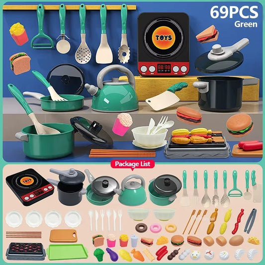 Kids Pretend Play Kitchen Toys Set