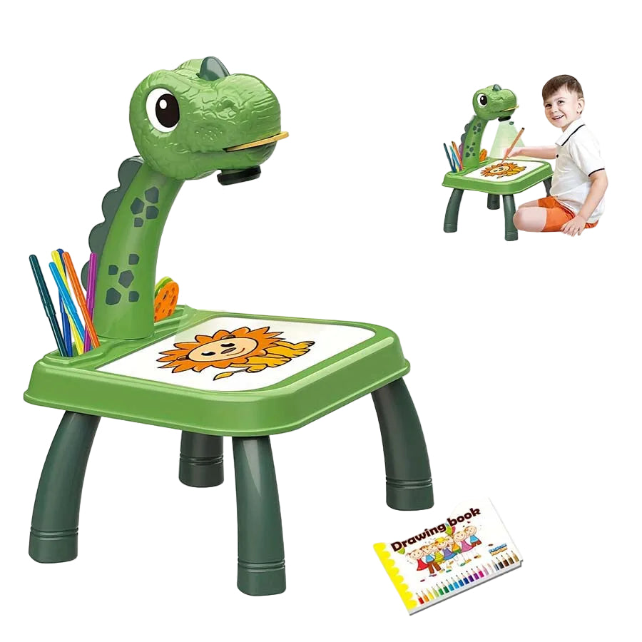 Kids Projection Drawing Table Pony Shape Painting Board