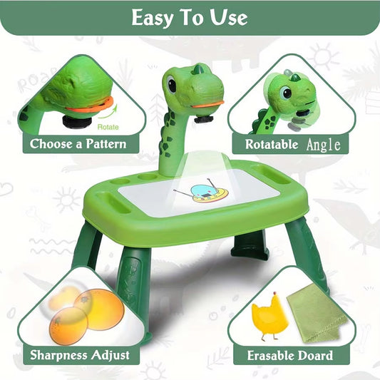 Kids Projection Drawing Table Pony Shape Painting Board