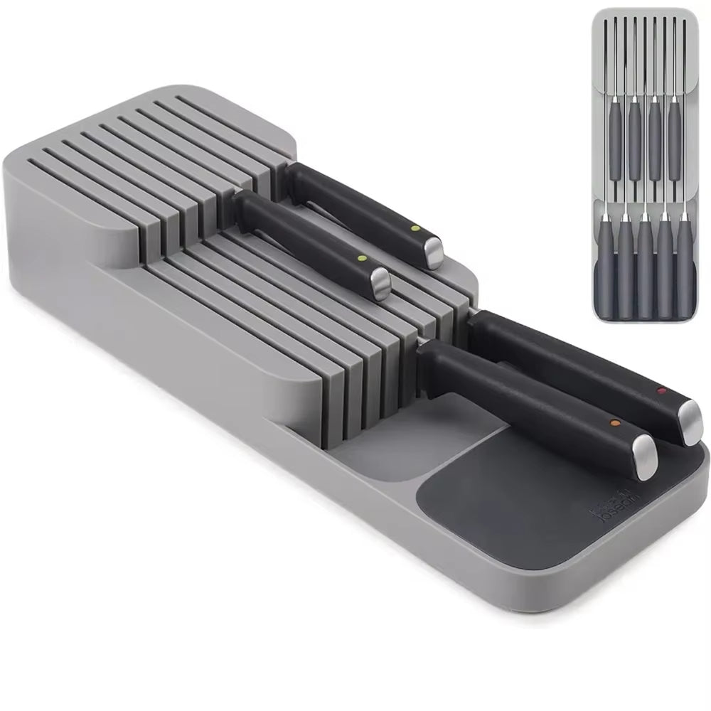 Kitchen Drawer Cutlery Storage Tray Knife Holder